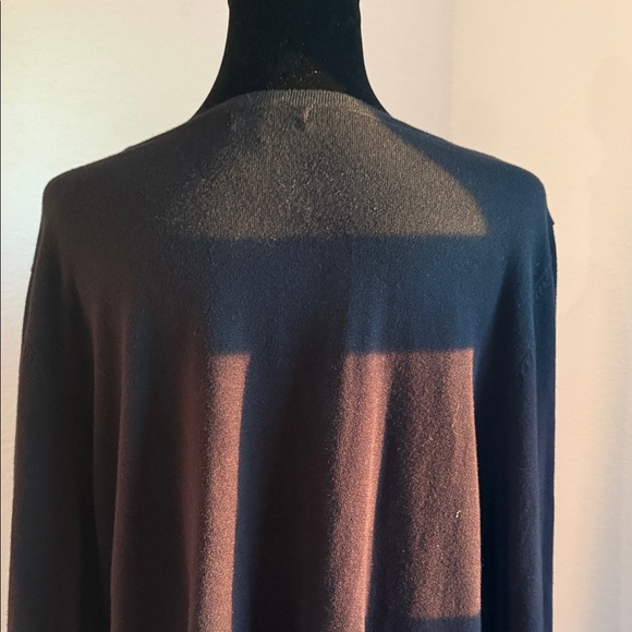 Alfani Black and Brown Sweatshirt with Faux Fur Cuffs - Picture 8 of 11